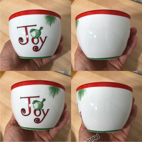 Everyday White Porcelain Holiday Christmas Serving Nesting Bowls Set If 3 - Picture 10 of 12
